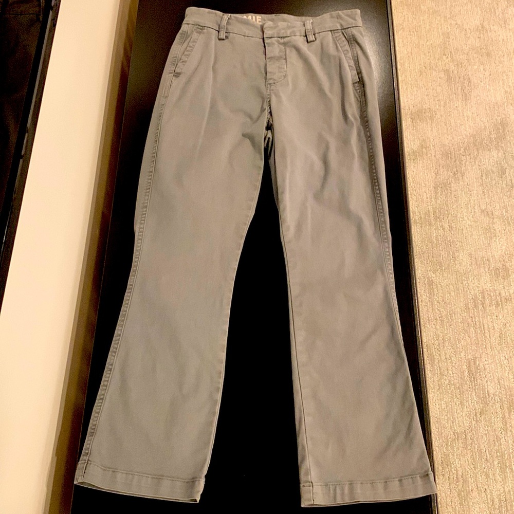 J Crew Sammie charcoal gray cropped ankle pants Size 26 EUC Cotton 3% elastane☑️